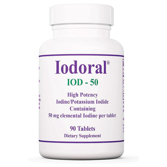 Optimox Iodoral 50 mg supplement bottle front view