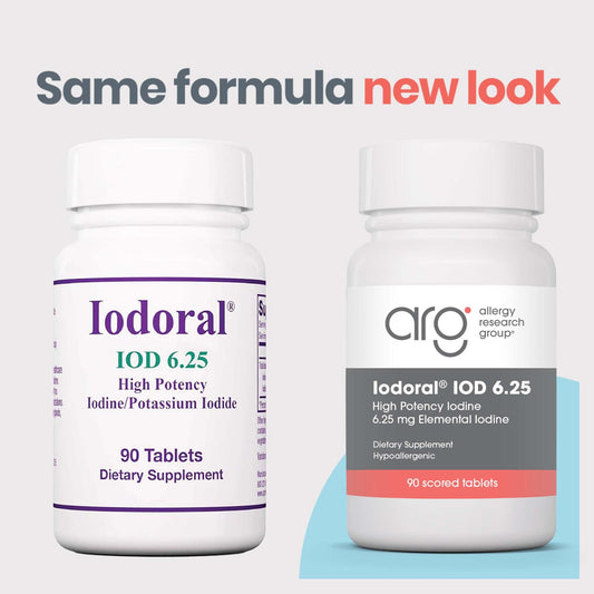 Close-up of Optimox Iodoral 6.25 mg tablet