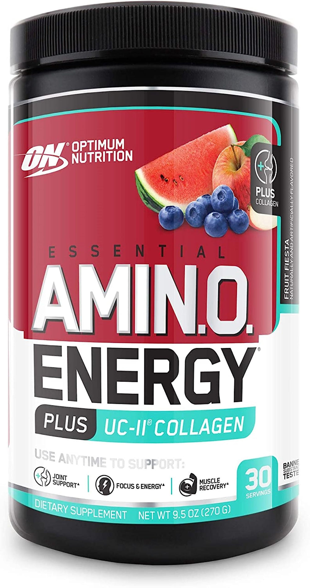 Optimum Nutrition Amino Energy + Collagen Powder packaging front