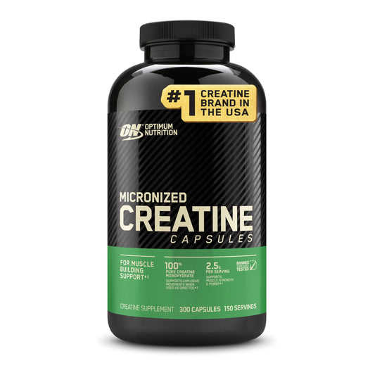 Optimum Nutrition Creatine 2500 Capsules bottle label