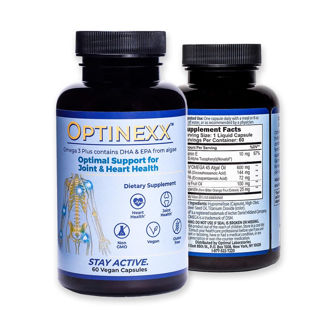 Algae-based Omega-3 DHA & EPA capsules