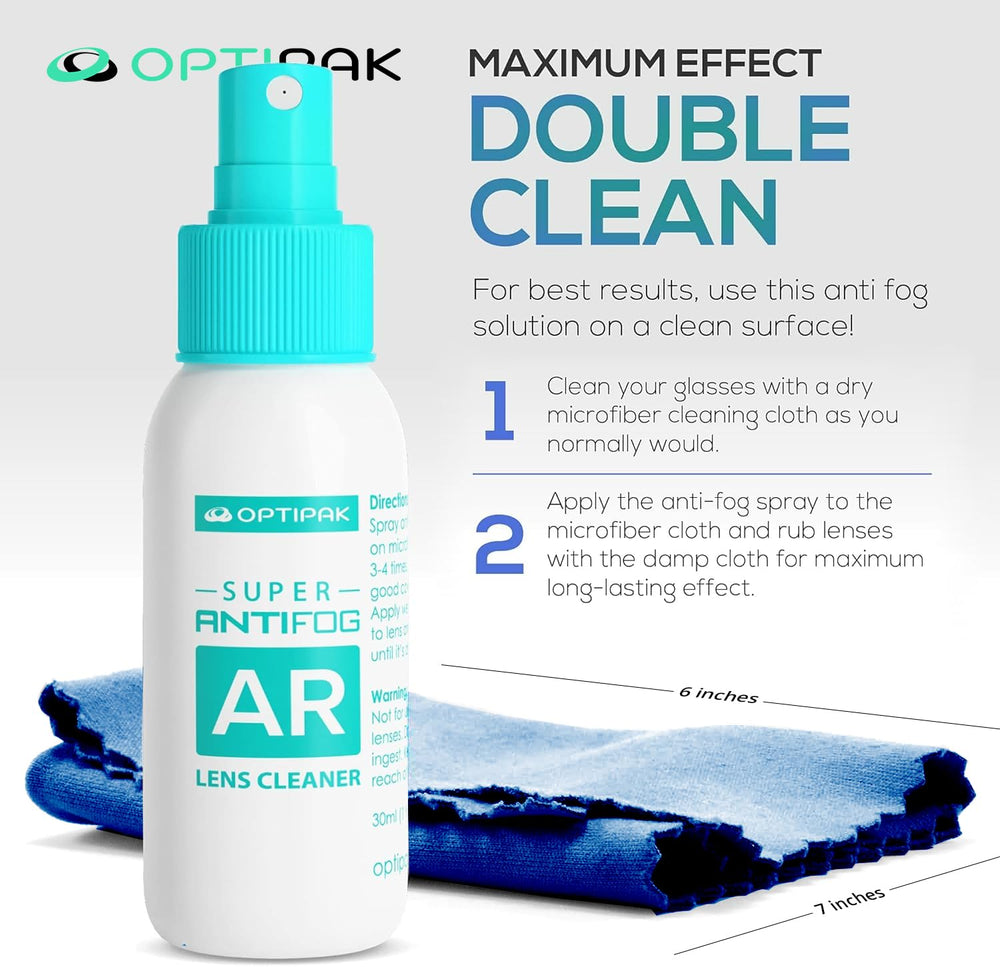 Five blue microfiber cloths for glasses and screens