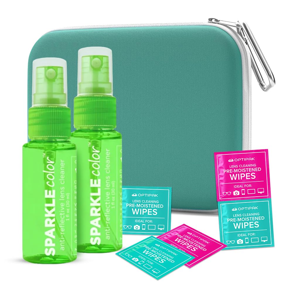 OPTIPAK Sparkle lens cleaner kit main image - 8 piece