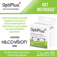 Close-up of OptiPlus packaging with wipes box