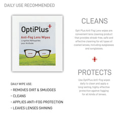 Individually wrapped pre-moistened wipes for glasses and screens