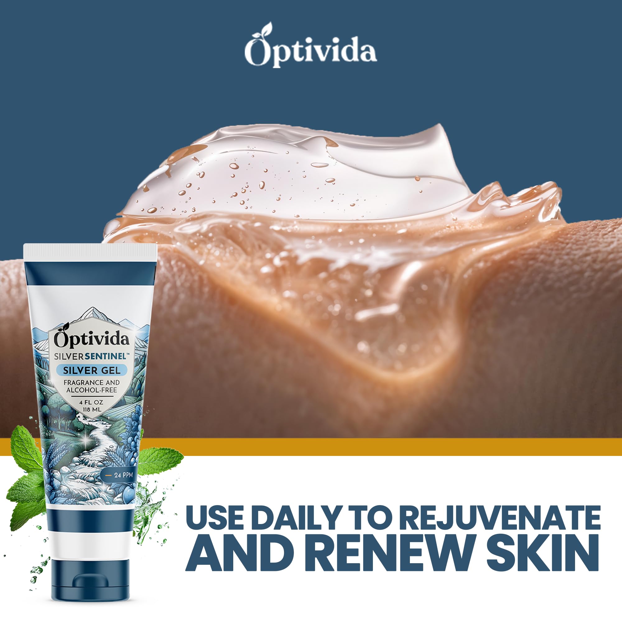 OPTIVIDA Colloidal Silver Gel provides reliable topical care for everyday skin challenges.