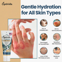 Optivida Nano Silver with coconut oil emphasizes hydration for dry skin