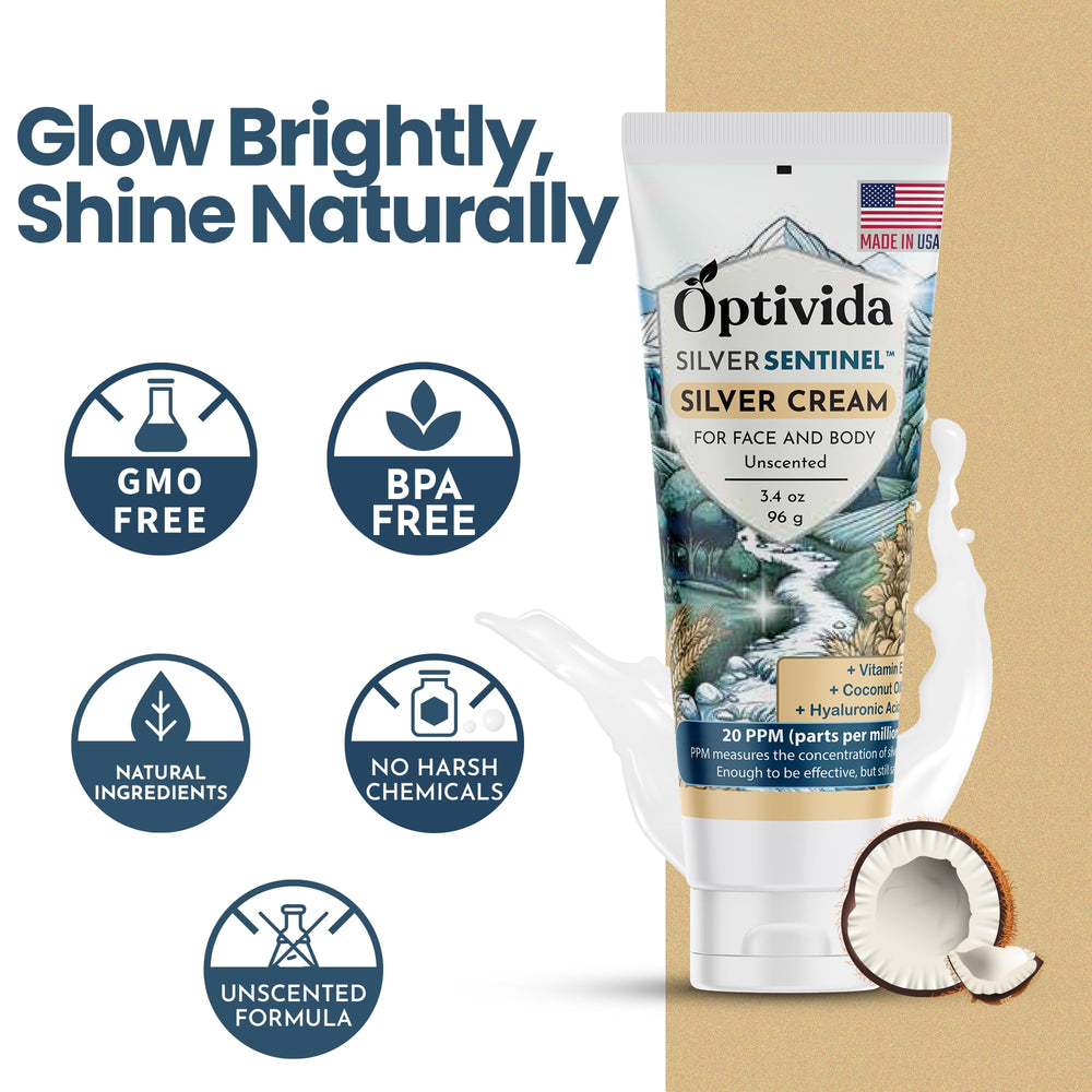Optivida Nano Silver travel-friendly packaging for on-the-go moisturization