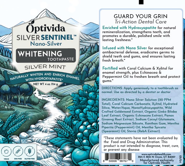 OPTIVIDA toothpaste supporting gums and enamel health