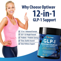 Probiotic capsule array emphasizing 1B CFU and prebiotic content