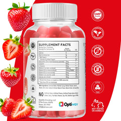 GMP quality seal on OptiWav Tanning Gummies packaging