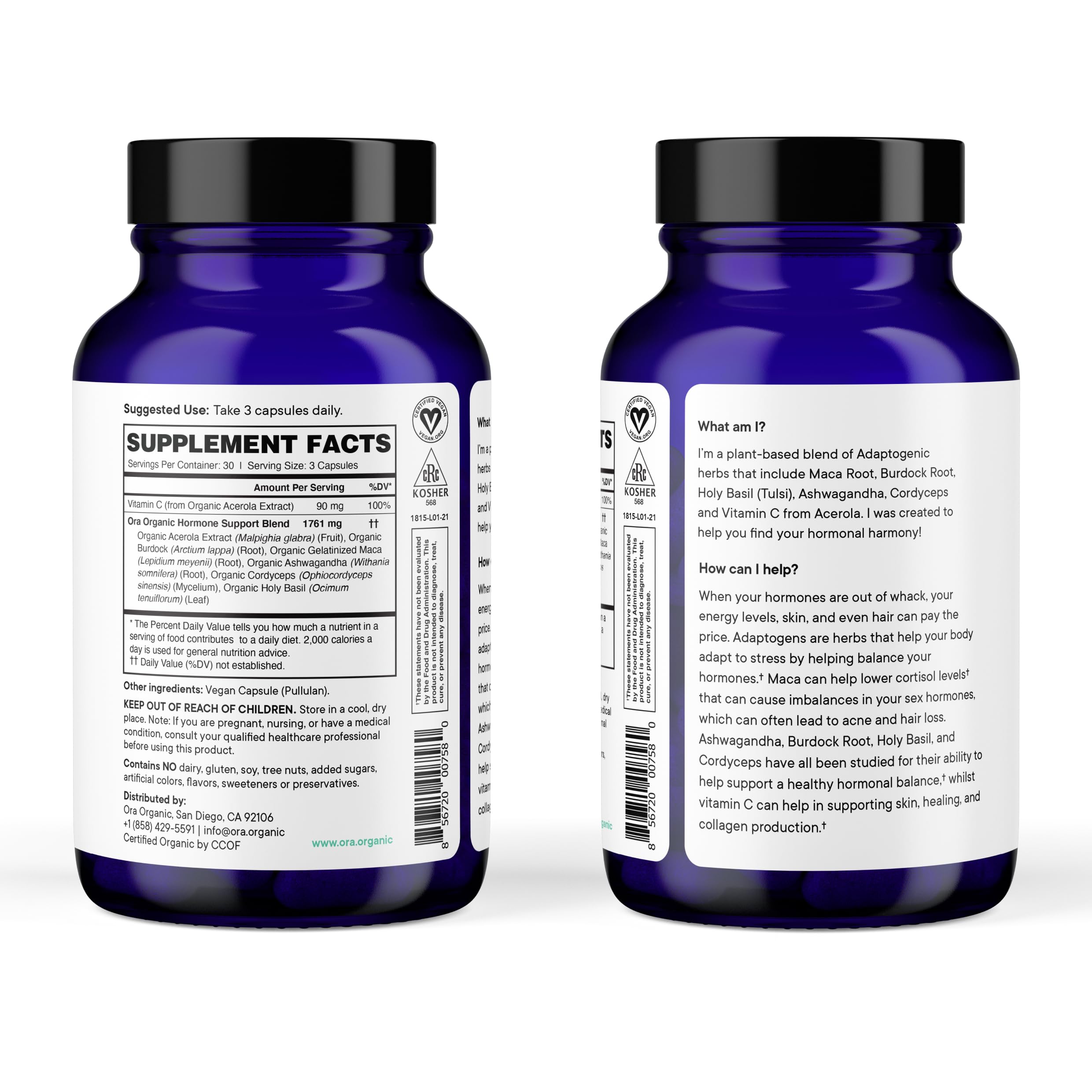 Ora Organic burdock root component supporting skin health and cleansing