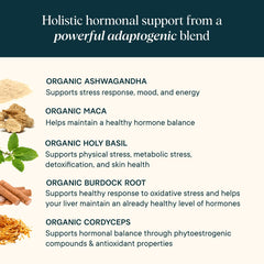Packaging and label of Ora Organic Hormone Balance supplement