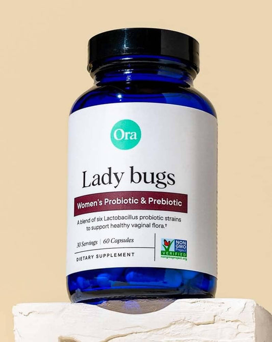 Product label featuring Lactobacillus crispatus, L. plantarum and L. fermentum strains