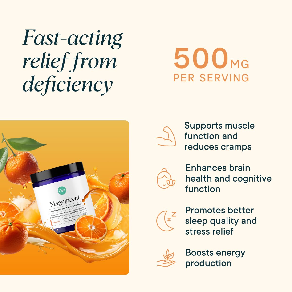 Serving of Magnificent magnesium supporting sleep and relaxation