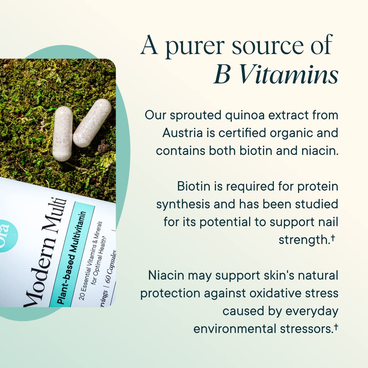 Bioavailable nutrient blend in Ora Organic multivitamin