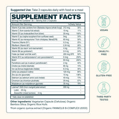 Brain and eye health support from Ora Organic multivitamin