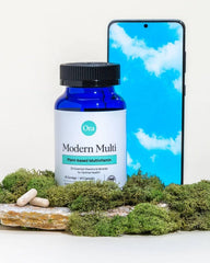 Third-party testing and quality control labels on Ora Organic multivitamin