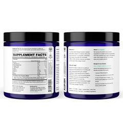 Plant-based protein blend showing amino acids for hair vitality.