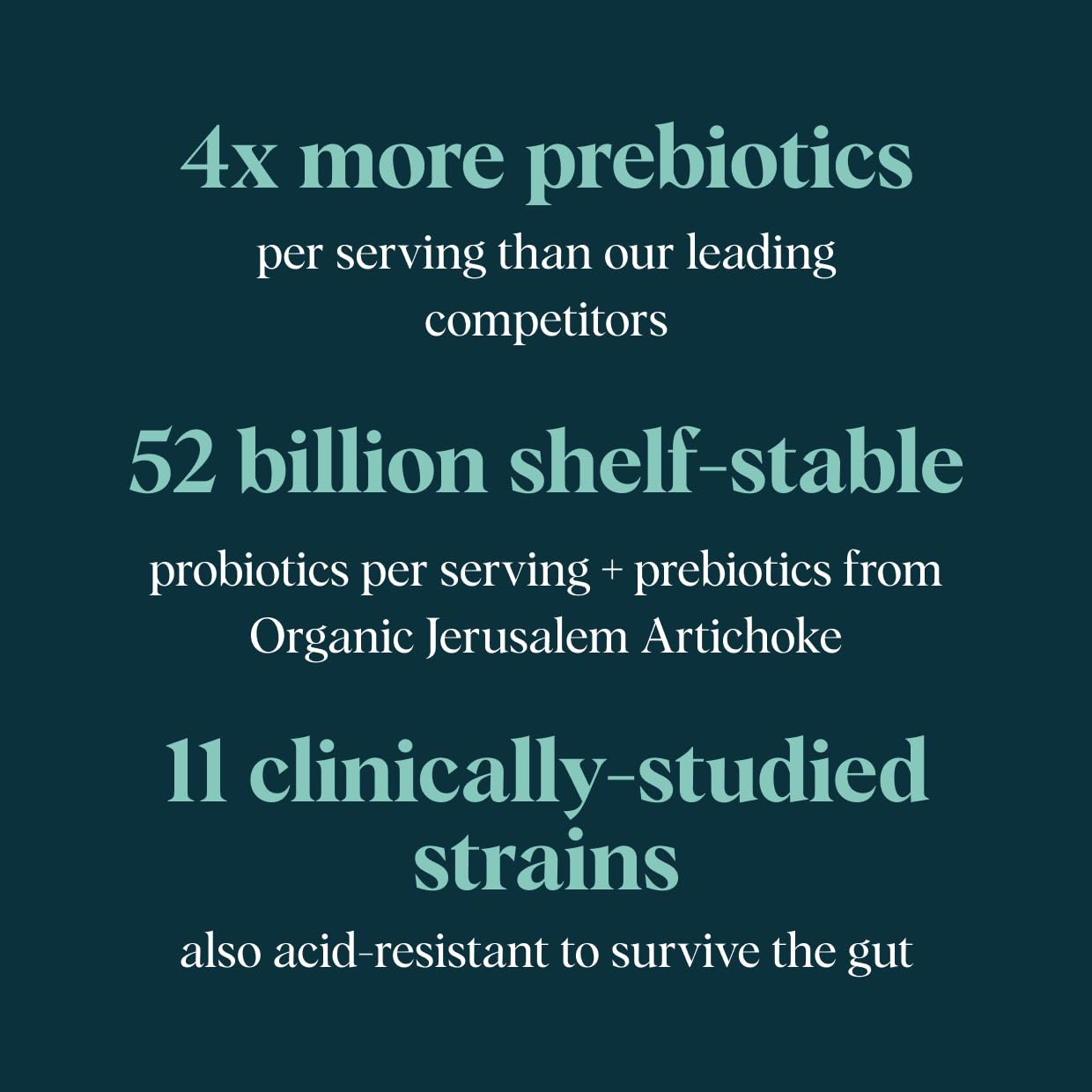 Acid-resistant strains highlighted on Ora Organic Probiotics label