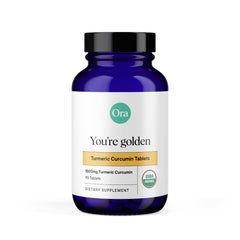Ora Organic Turmeric Curcumin with Piperine 90 vegan tablets product image