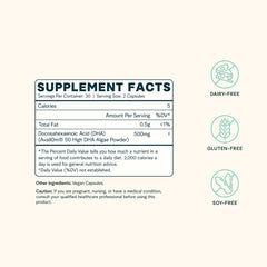 Brain health concept with omega-3 illustration