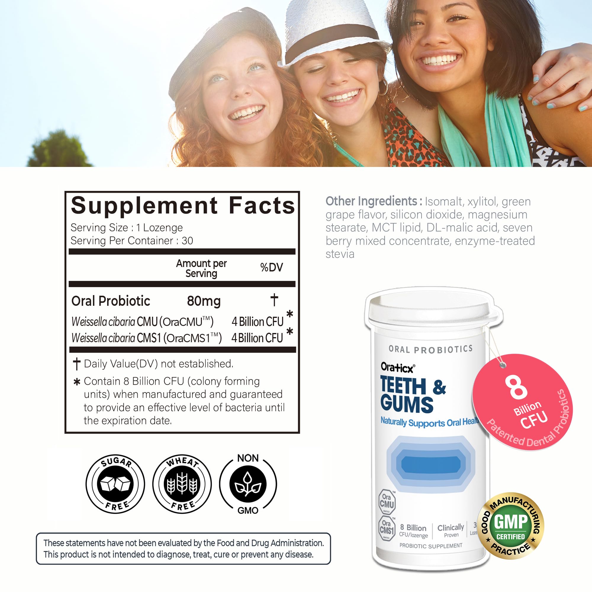 OraTicx product bottle label