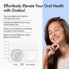 Grape-flavored OraTicx lozenges