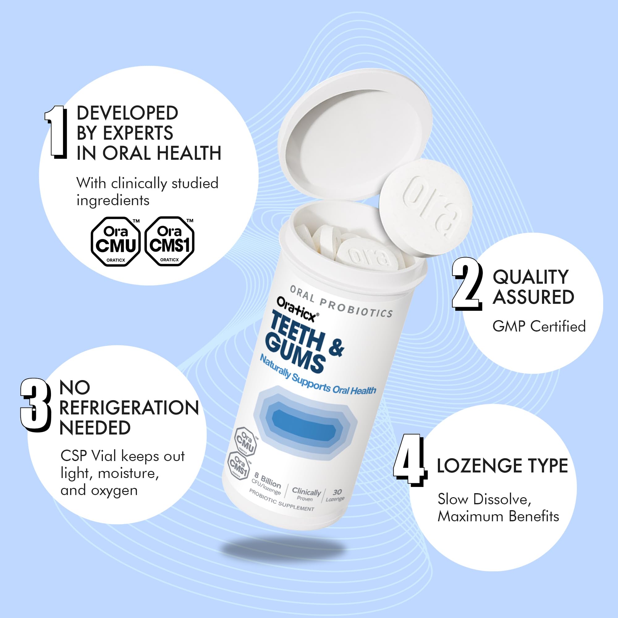 Shelf-stable probiotic bottle that requires no refrigeration