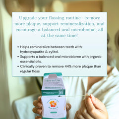 Compostable paper dispenser for the floss