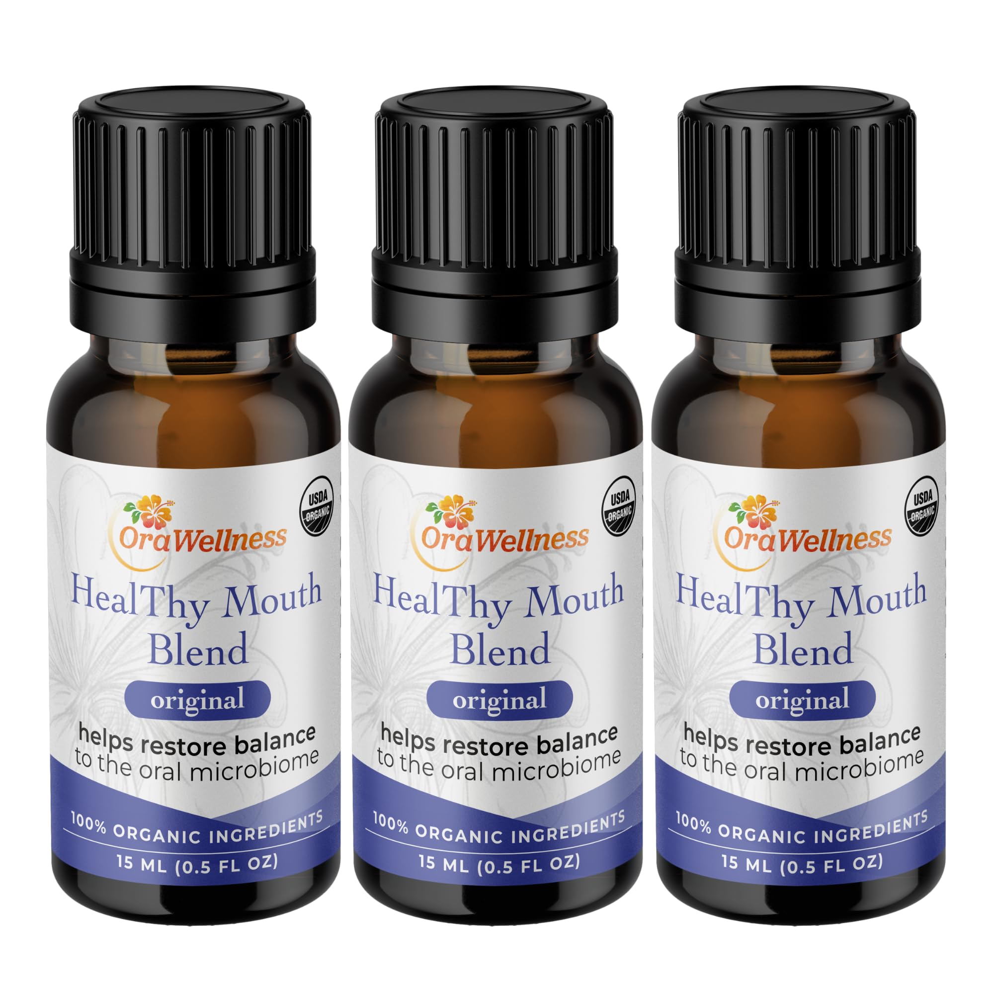 OraWellness Healthy Mouth Blend Organic Tooth Oil bottle