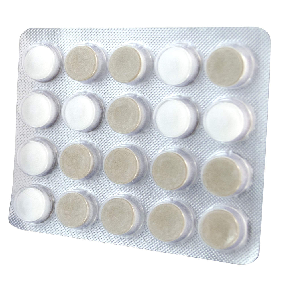 Xylitol-rich sugar-free discs with 550 mg per piece