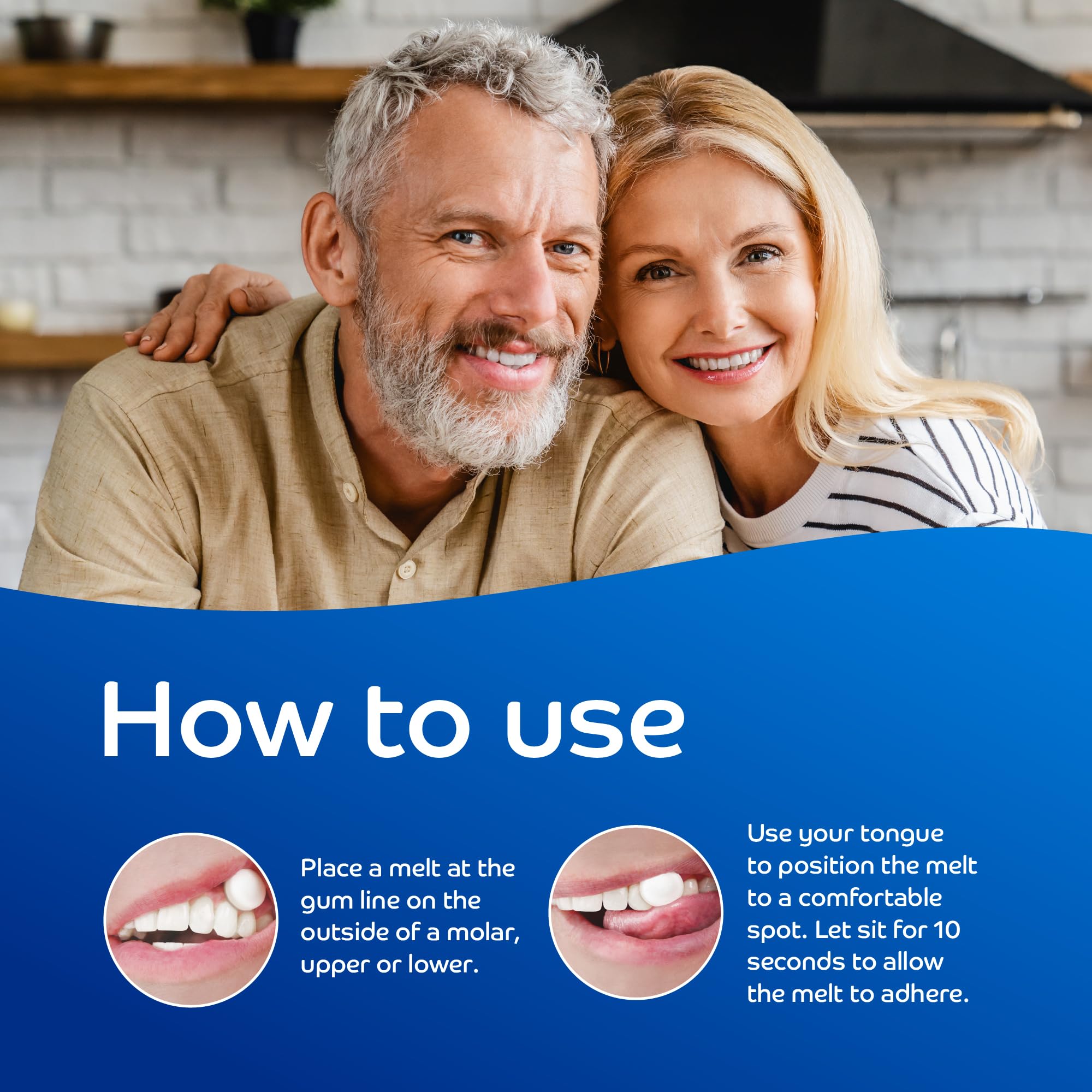 Oracoat XyliMelts adheres to gums to provide moisture