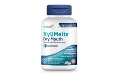 OraCoat XyliMelts dry mouth adhering disc attached to gum
