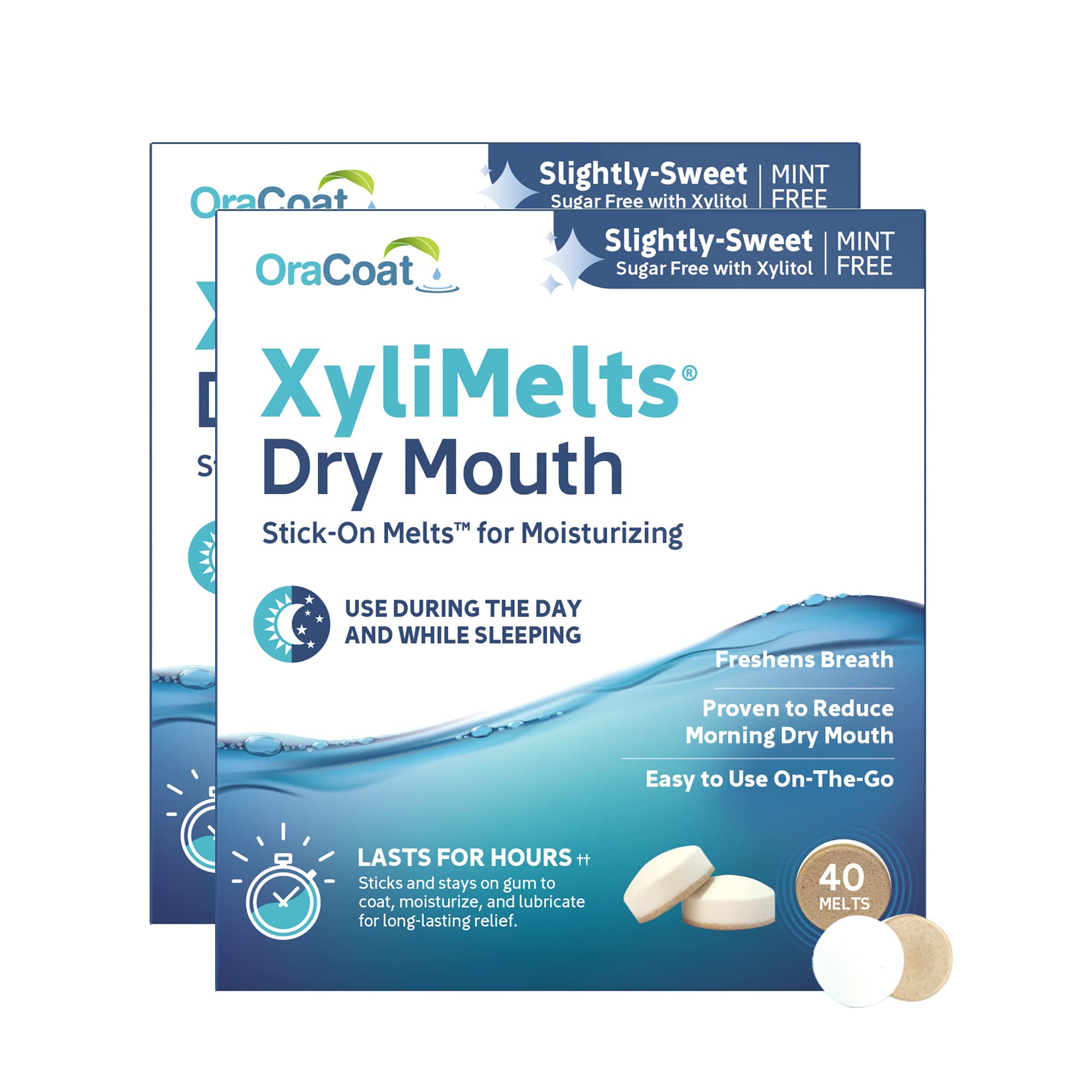 Oracoat XyliMelts packaging in blister pack