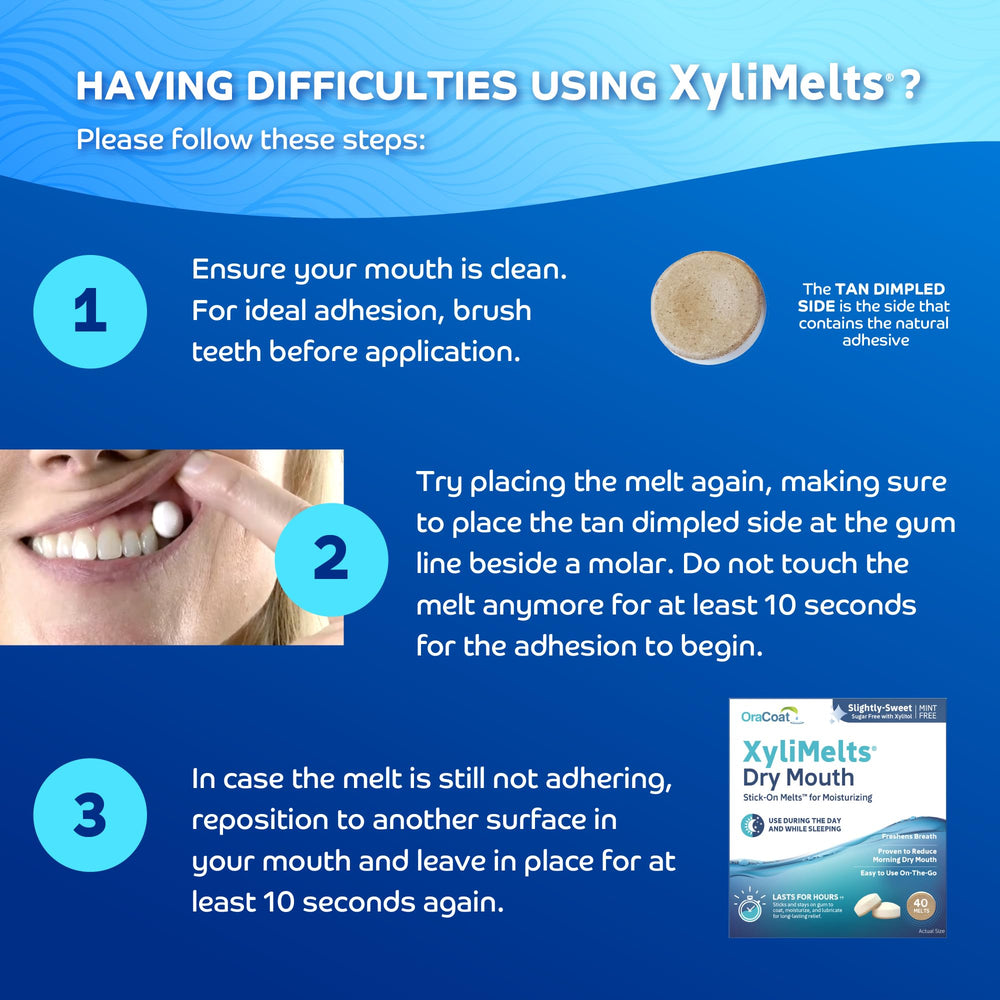 XyliMelts dissolving in the mouth