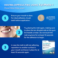 XyliMelts dissolving in the mouth