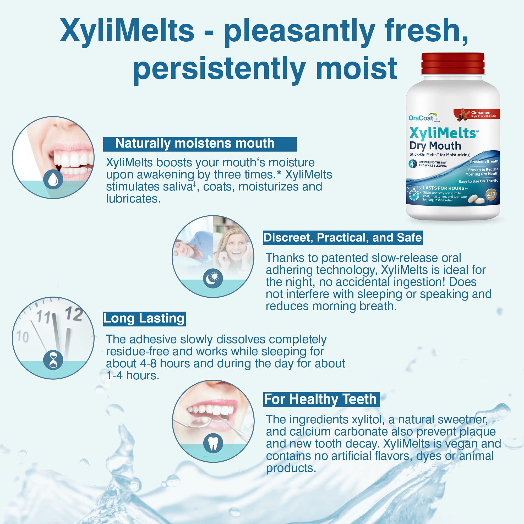Close-up of 550 mg Xylitol per disc