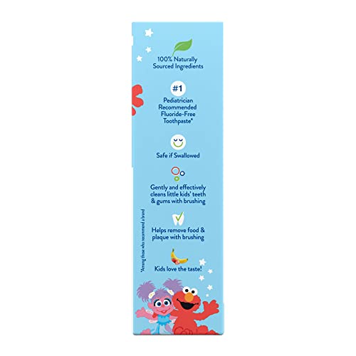 Elmo-themed toothpaste with kid-friendly packaging