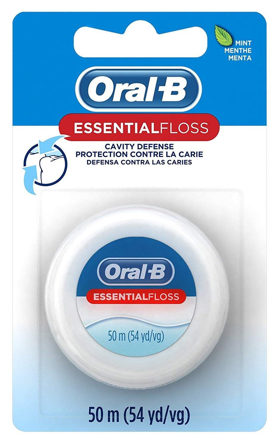 Oral-B Essential Mint Wax Floss 54 Yards - 6-Piece Pack image 1