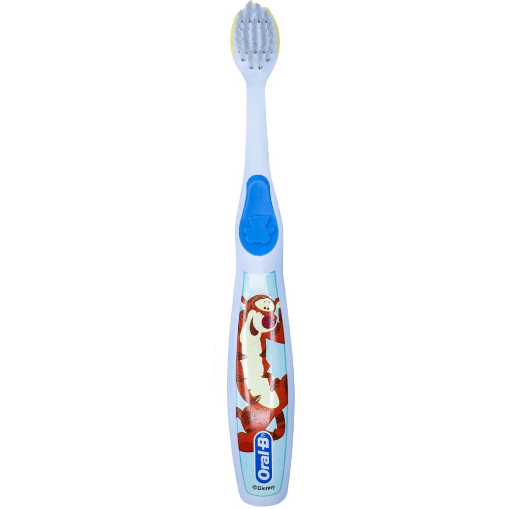 Disney Pooh characters vary on Oral-B Baby toothbrush