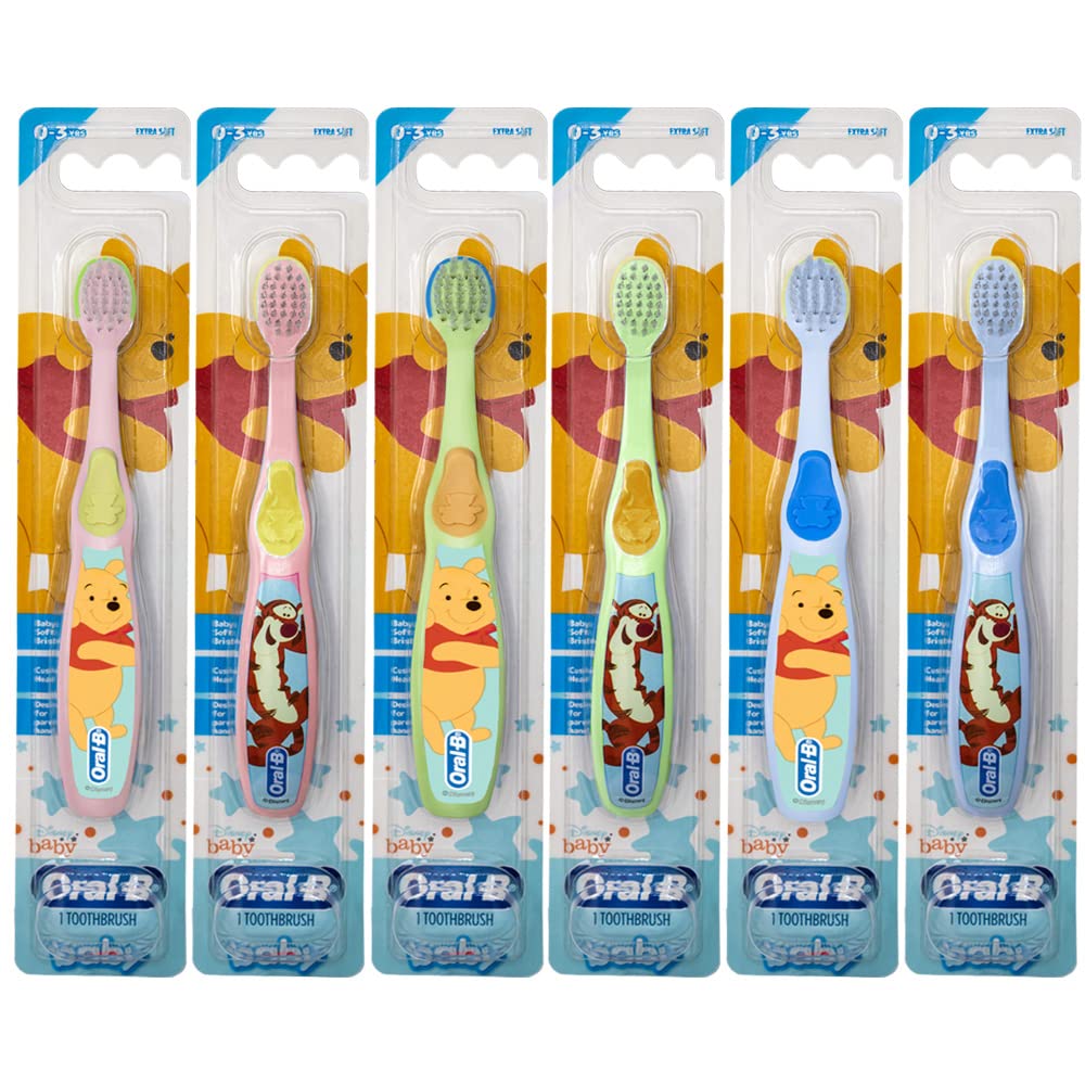 Oral-B Baby Toothbrush with Winnie the Pooh characters for ages 0-3