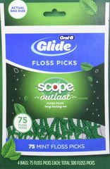 Oral-B Complete Glide Floss Picks 300 Count – front view