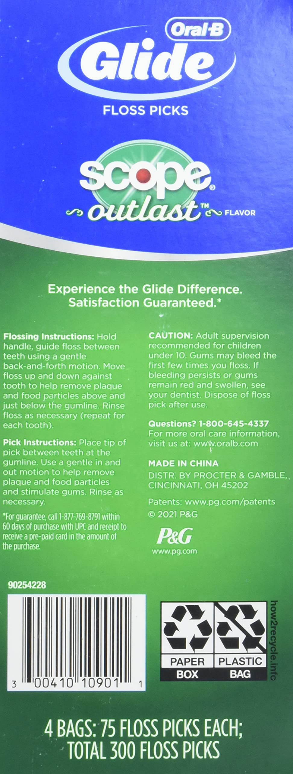 TextureSlide floss with soft bristle-like texture on Oral-B floss picks