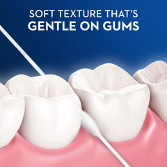 Floss expands to cover more surface area for a deep clean
