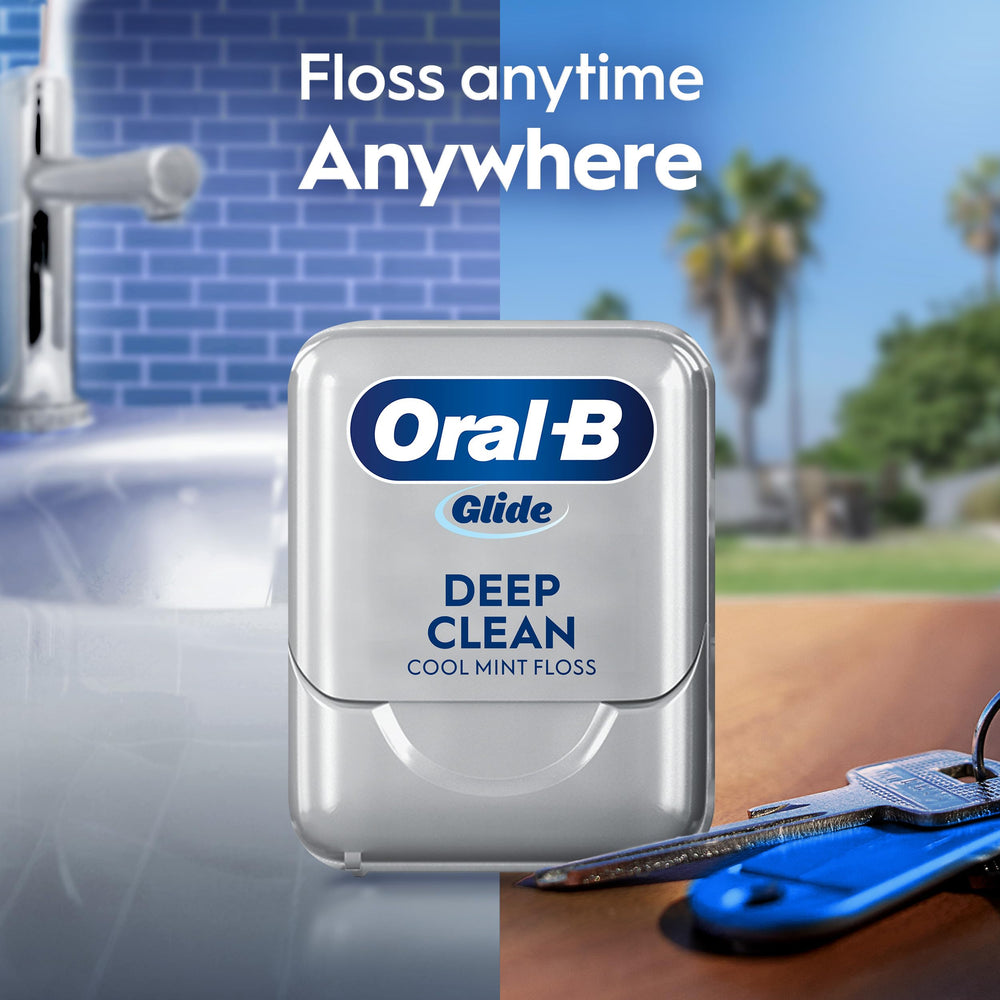 In-pack shot showing total floss length and brand