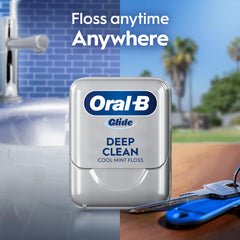 In-pack shot showing total floss length and brand