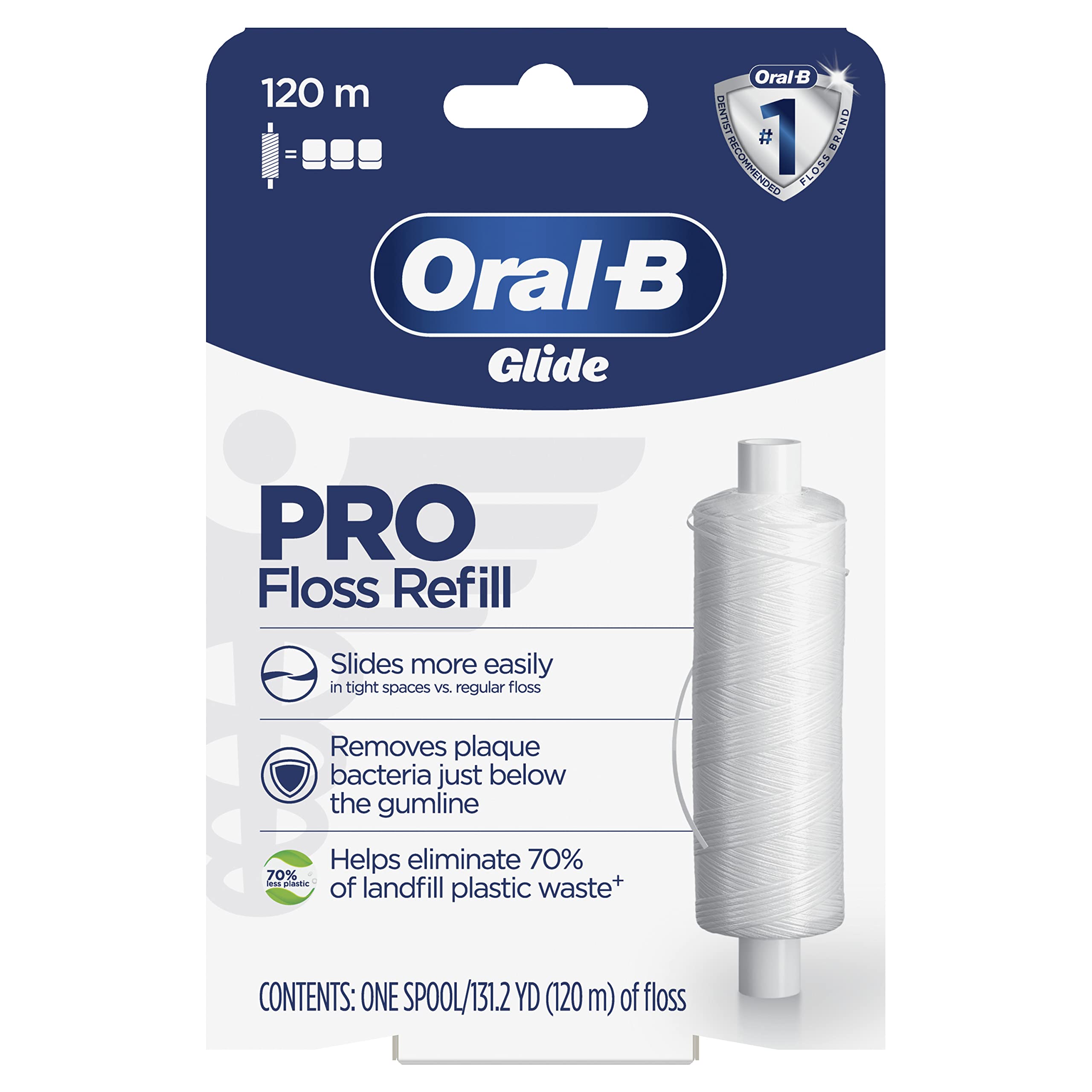 Oral-B Glide PRO Floss Refill 120m packaging