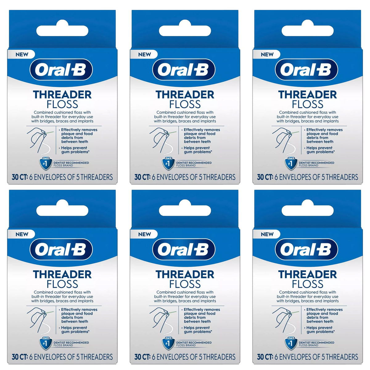Oral-B Glide Threader Floss with built-in threader