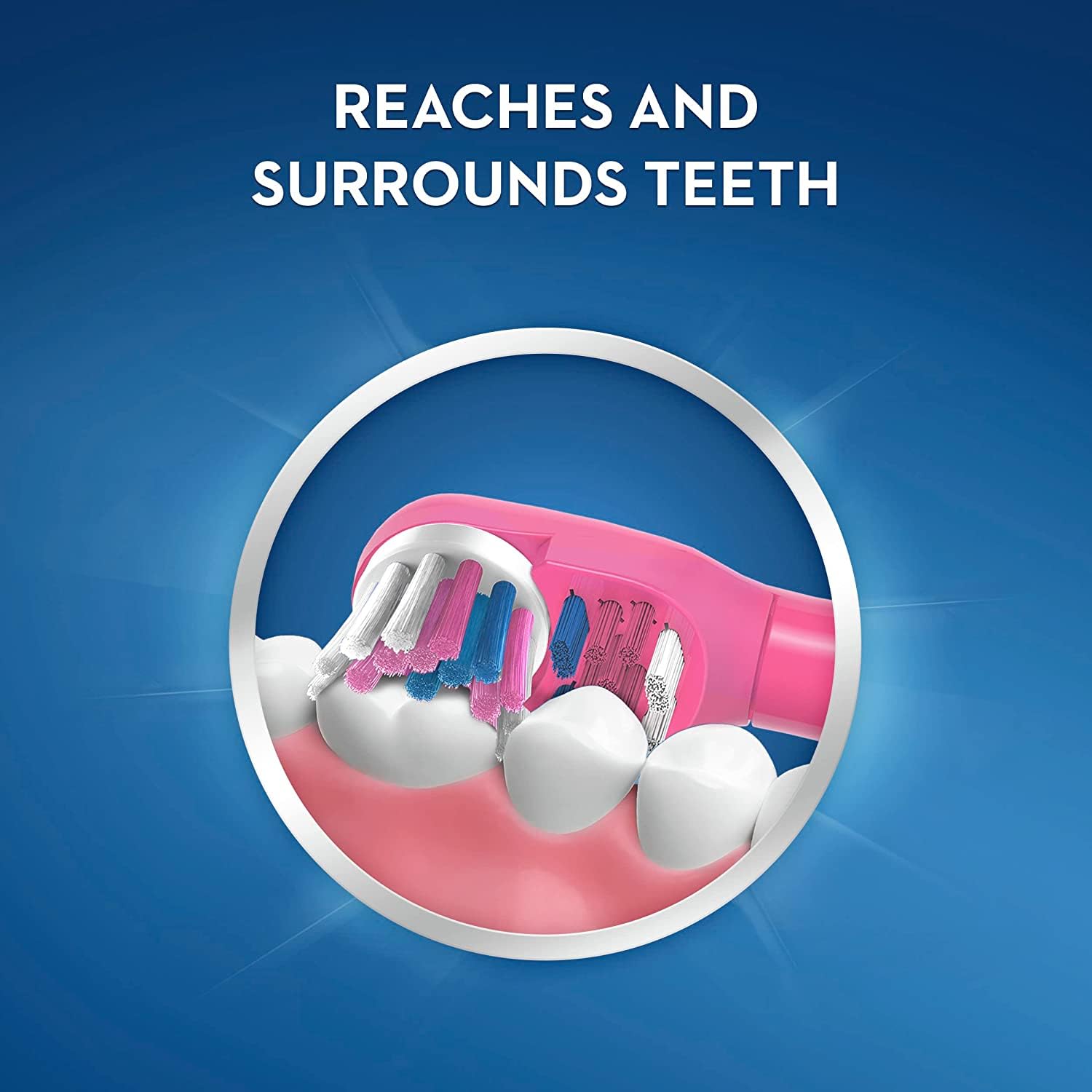 Side/back view of Oral-B kid toothbrush with Mickey Mouse